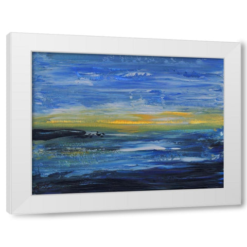 Abstract III White Modern Wood Framed Art Print by Strong, Molly Susan