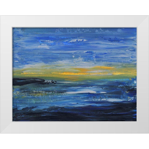 Abstract III White Modern Wood Framed Art Print by Strong, Molly Susan