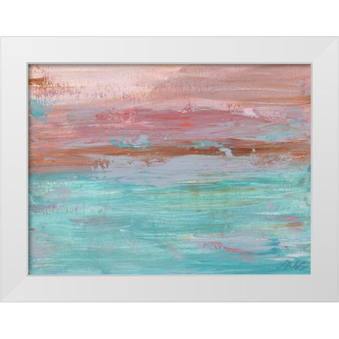 Abstract White Modern Wood Framed Art Print by Strong, Molly Susan