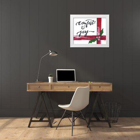 Comfort and Joy White Modern Wood Framed Art Print by Strong, Molly Susan