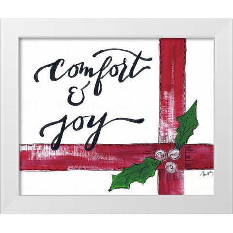 Comfort and Joy White Modern Wood Framed Art Print by Strong, Molly Susan