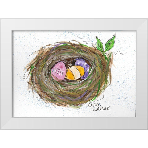 Easter Sunrise White Modern Wood Framed Art Print by Strong, Molly Susan
