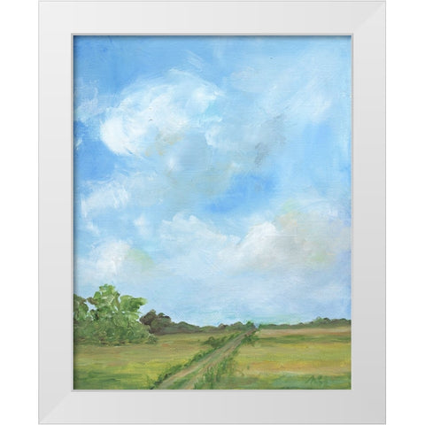 Road Less Traveled White Modern Wood Framed Art Print by Strong, Molly Susan