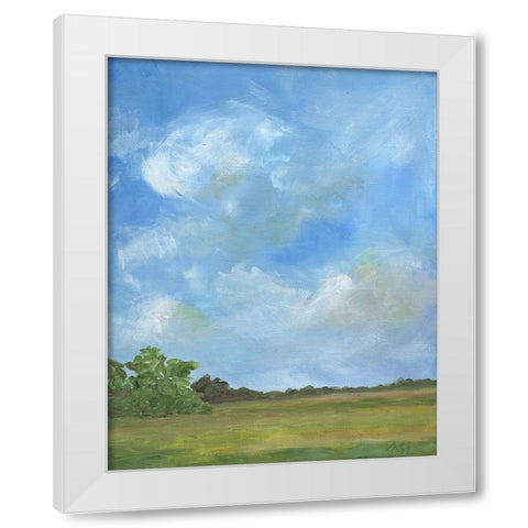 Pasture I White Modern Wood Framed Art Print by Strong, Molly Susan