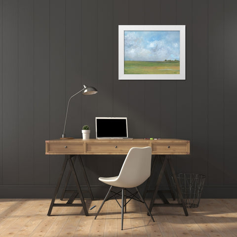 Pasture II White Modern Wood Framed Art Print by Strong, Molly Susan