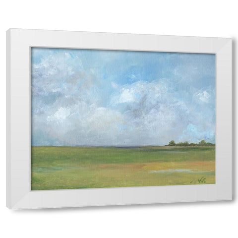 Pasture II White Modern Wood Framed Art Print by Strong, Molly Susan