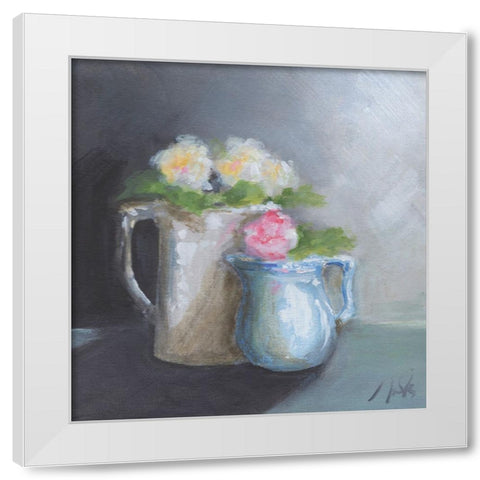 Pitches of Spring White Modern Wood Framed Art Print by Strong, Molly Susan