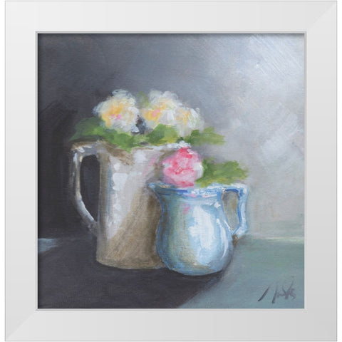 Pitches of Spring White Modern Wood Framed Art Print by Strong, Molly Susan