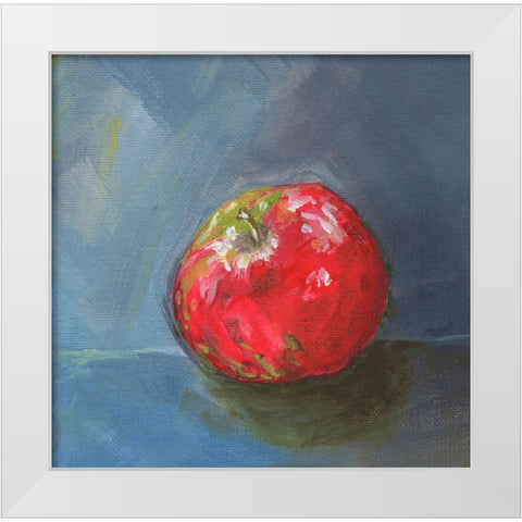 Apple White Modern Wood Framed Art Print by Strong, Molly Susan