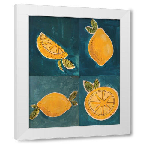 Four Lemons White Modern Wood Framed Art Print by Rupp, Mariah