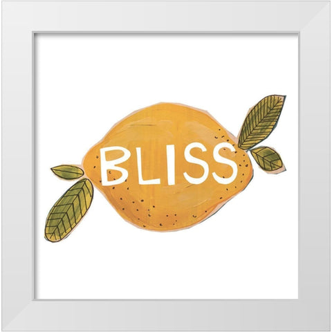 Bliss White Modern Wood Framed Art Print by Rupp, Mariah
