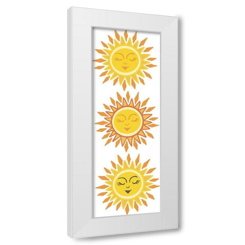 My Three Suns White Modern Wood Framed Art Print by Rupp, Mariah