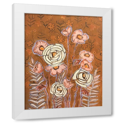 Autumn White Modern Wood Framed Art Print by Rupp, Mariah