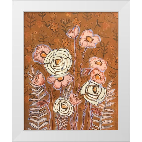 Autumn White Modern Wood Framed Art Print by Rupp, Mariah