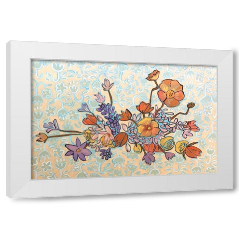 Flower Burst White Modern Wood Framed Art Print by Rupp, Mariah