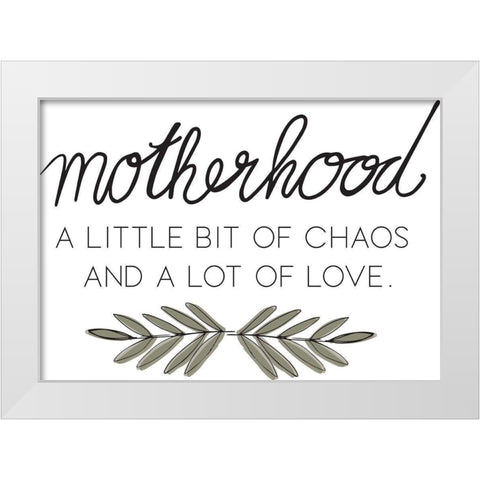 Motherhood White Modern Wood Framed Art Print by Rupp, Mariah