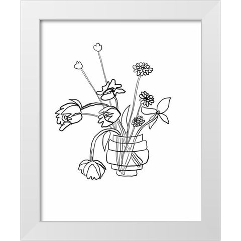 Tulips White Modern Wood Framed Art Print by Rupp, Mariah