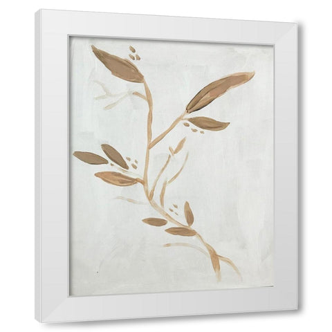 Twig on White White Modern Wood Framed Art Print by Rupp, Mariah
