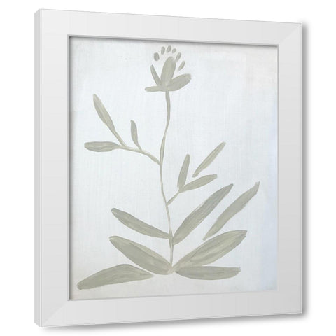 Flower on White White Modern Wood Framed Art Print by Rupp, Mariah
