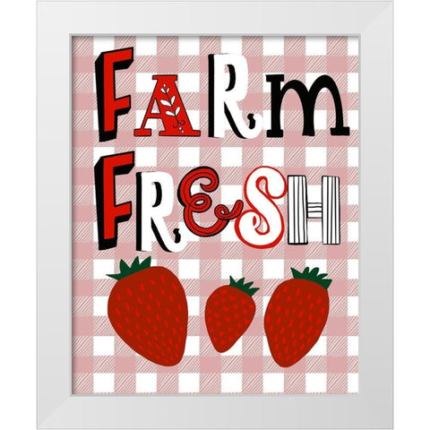 Farm Fresh White Modern Wood Framed Art Print by Rupp, Mariah