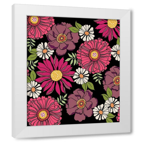 Pink and Black White Modern Wood Framed Art Print by Rupp, Mariah