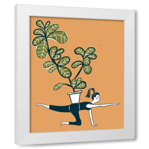 Balancing Table White Modern Wood Framed Art Print by Rupp, Mariah