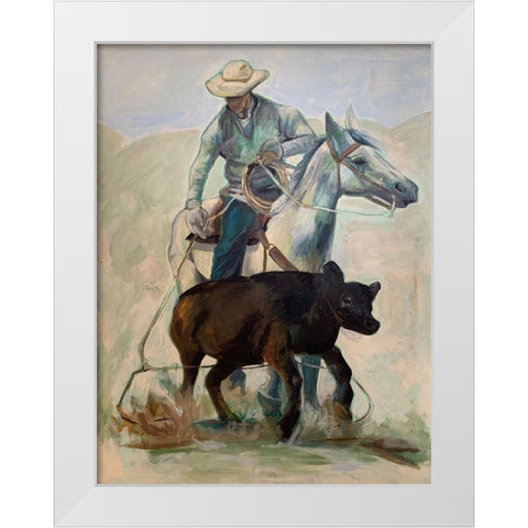 Rodeo White Modern Wood Framed Art Print by Rupp, Mariah