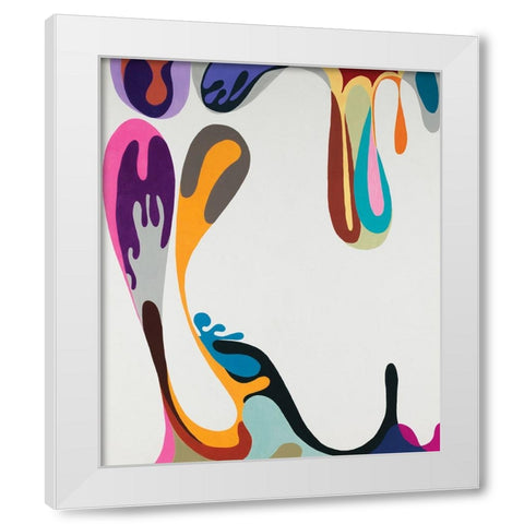 Islands White Modern Wood Framed Art Print by Zinn, Mary