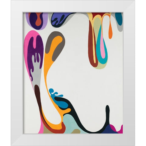 Islands White Modern Wood Framed Art Print by Zinn, Mary