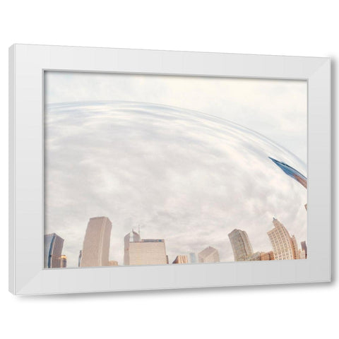 City Reflection II White Modern Wood Framed Art Print by Singleton, Ashley