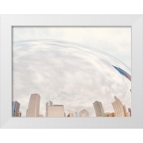 City Reflection II White Modern Wood Framed Art Print by Singleton, Ashley