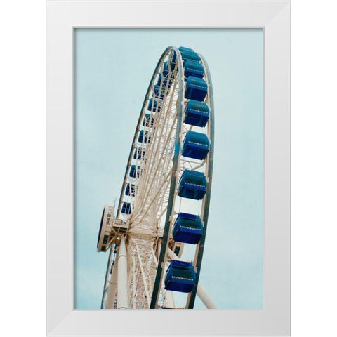 Day Ride White Modern Wood Framed Art Print by Singleton, Ashley