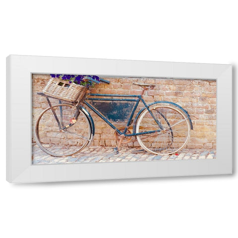 Bicycle White Modern Wood Framed Art Print by Singleton, Ashley