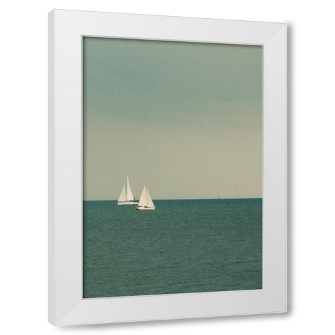 Sail Away White Modern Wood Framed Art Print by Singleton, Ashley