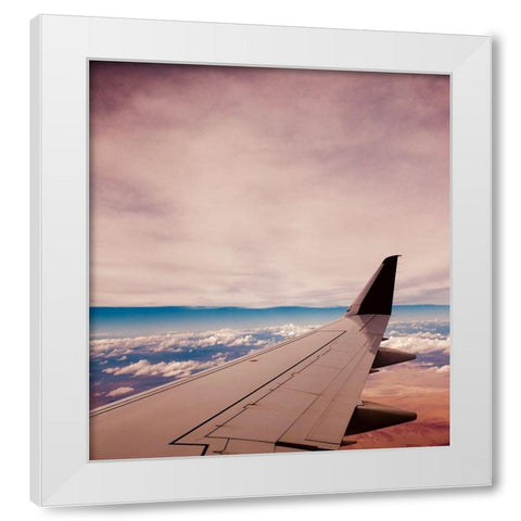 Wings White Modern Wood Framed Art Print by Singleton, Ashley