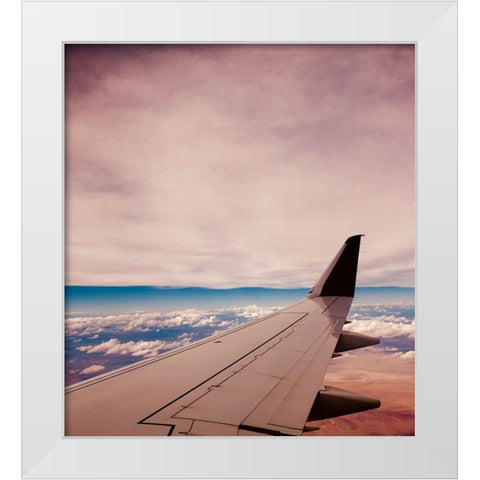 Wings White Modern Wood Framed Art Print by Singleton, Ashley