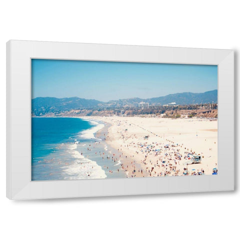 Beach Days II White Modern Wood Framed Art Print by Singleton, Ashley