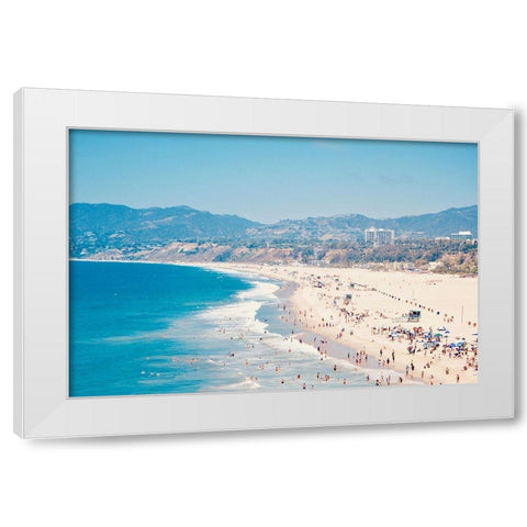 Beach Days III White Modern Wood Framed Art Print by Singleton, Ashley