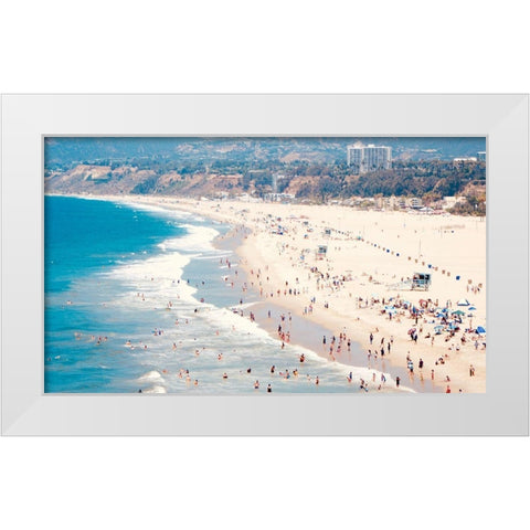 Beach Days IV White Modern Wood Framed Art Print by Singleton, Ashley