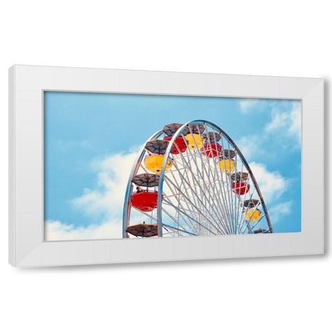Carnival Fun III White Modern Wood Framed Art Print by Singleton, Ashley