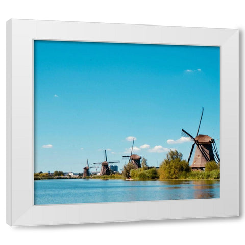 Windmill Lane White Modern Wood Framed Art Print by Singleton, Ashley