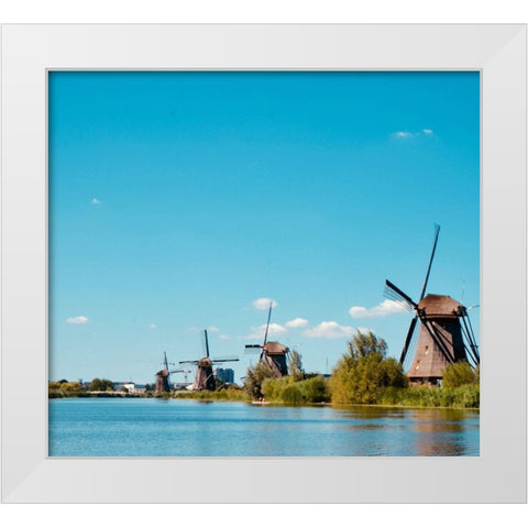 Windmill Lane White Modern Wood Framed Art Print by Singleton, Ashley