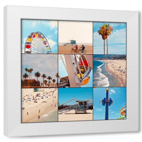 Beach Patch IV White Modern Wood Framed Art Print by Singleton, Ashley