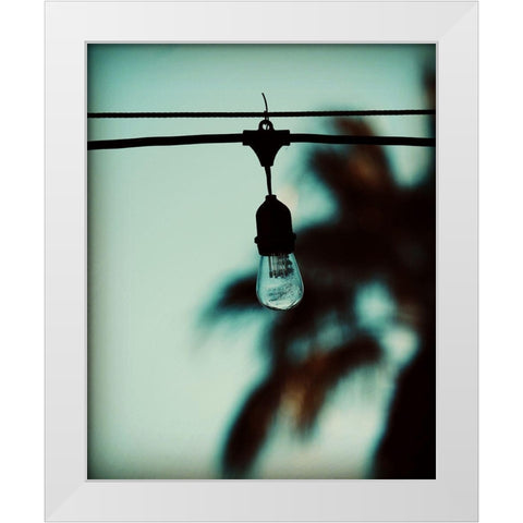 Twinkle Light White Modern Wood Framed Art Print by Singleton, Ashley
