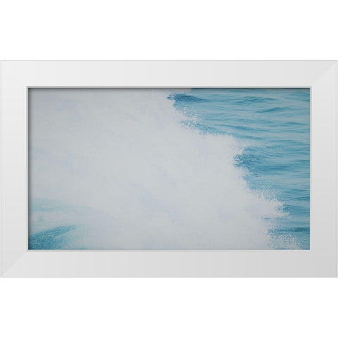 Wave III White Modern Wood Framed Art Print by Singleton, Ashley