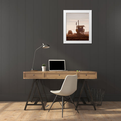 Guard Shack White Modern Wood Framed Art Print by Singleton, Ashley