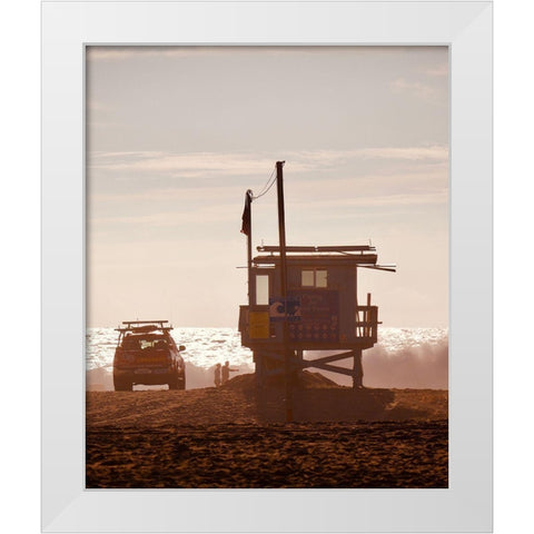 Guard Shack White Modern Wood Framed Art Print by Singleton, Ashley