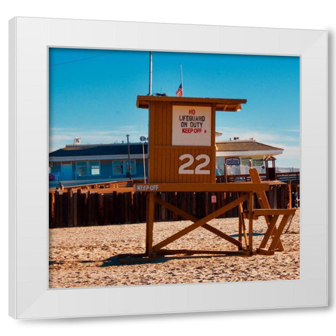 Guard Shack 22 II White Modern Wood Framed Art Print by Singleton, Ashley