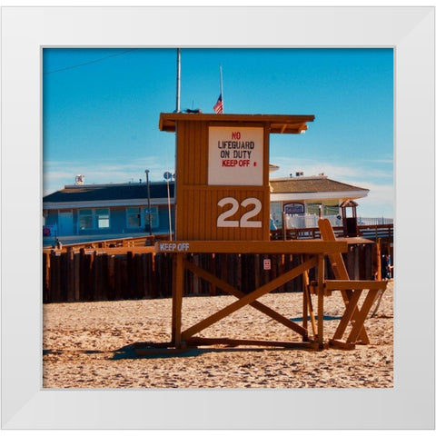 Guard Shack 22 II White Modern Wood Framed Art Print by Singleton, Ashley