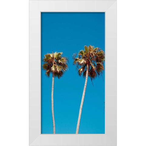 Palm Trees III White Modern Wood Framed Art Print by Singleton, Ashley